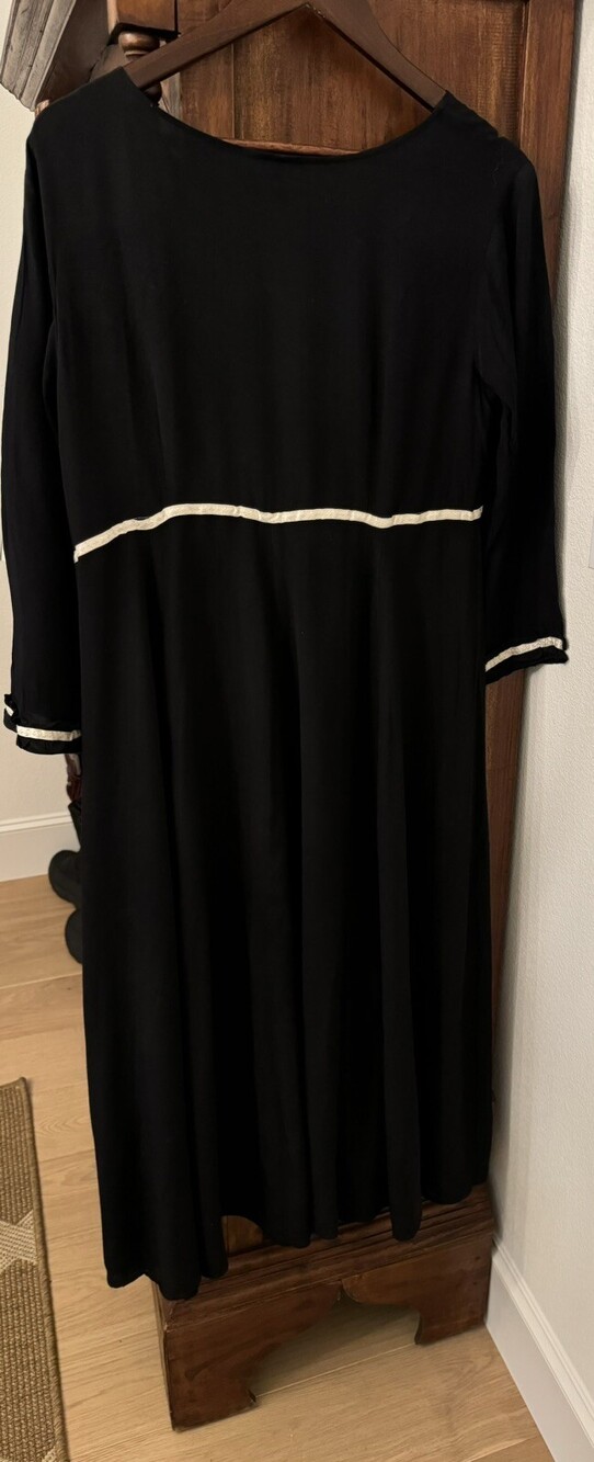 Alexander Brown Women’s Black  Dress One Size Babydoll Empire Vintage 90’s - Picture 2 of 7